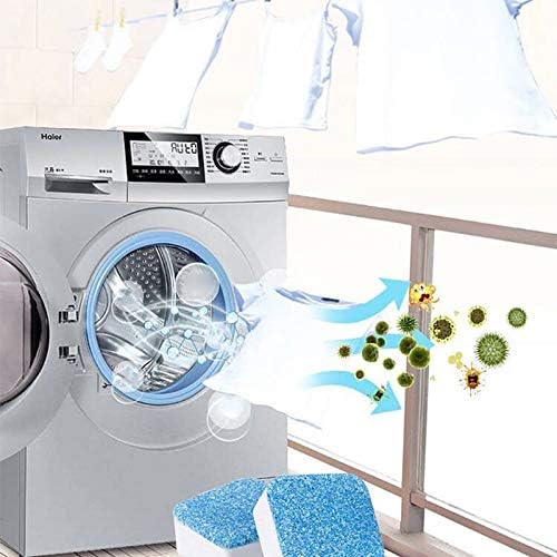 10 Pieces Solid Washing Machine Cleaner, Effervescent Tablet Washer Cleaner, Washing Machine Deep Cleaning Tab