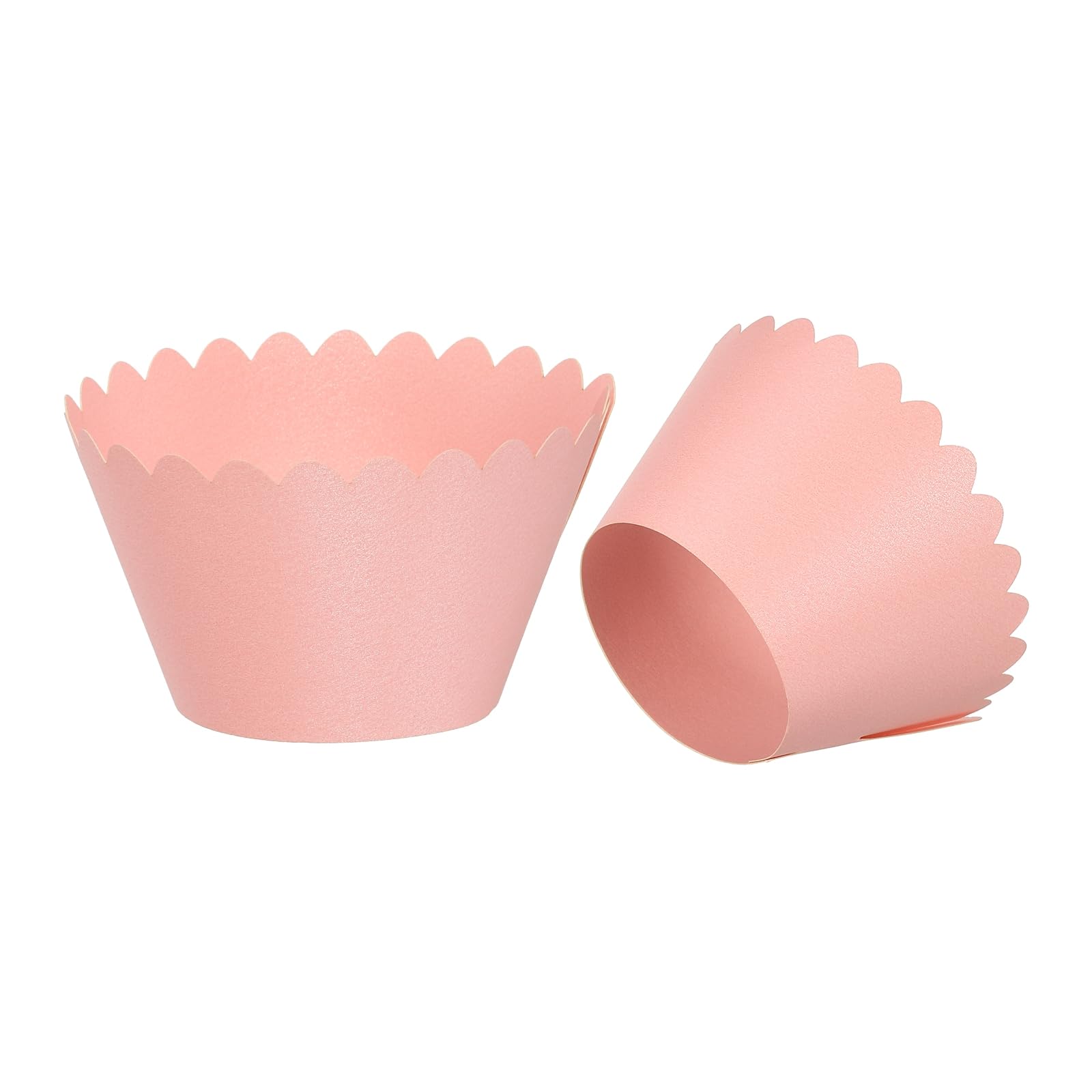 PATIKIL Cupcake Wrappers Paper - 50 Pack Black Wave Decoration For Birthdays, Weddings, Parties