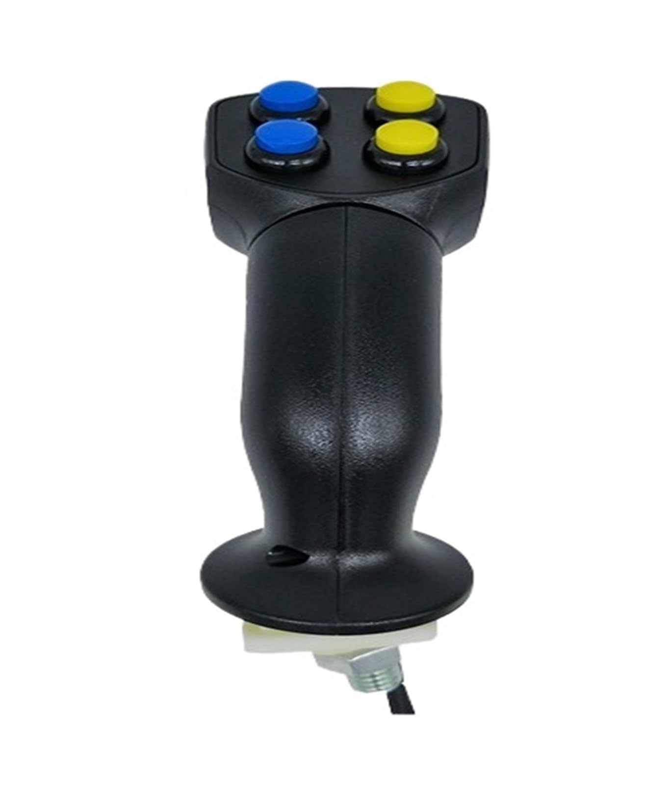 Mining A60f4 Flange Mount Industrial Joystick A60+4 Button Multi-Function Grip Handle Engineering Machinery Vehicle(A60f4 Flange Mount)