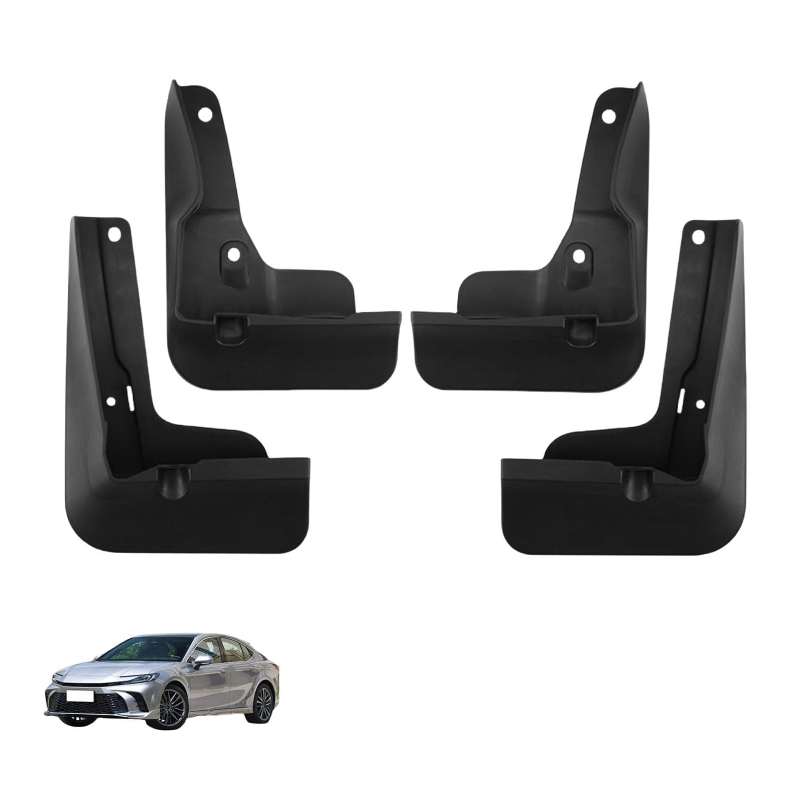 NYSLDSCO 4Pcs Premium Mud Flaps for Toyota Camry Sport Plus 2024-2025 Front and Rear Splash Guards Durable Mudguards Protection Against Road Debris