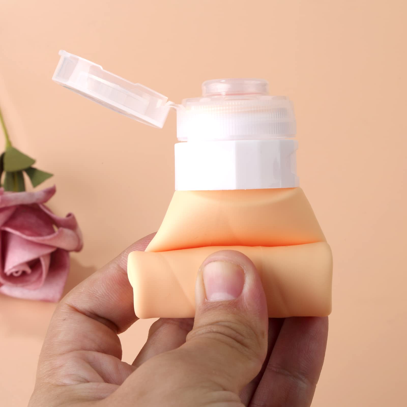 Gemice Reiseflaschen für Toilettenartikel, 85 ml, TSA-zugelassene Behälter in Reisegröße, BPA-frei, auslaufsicher, Reiseröhren, Flüssigkeit, Reisezubehör mit transparenter Kulturtasche (4 Stück)