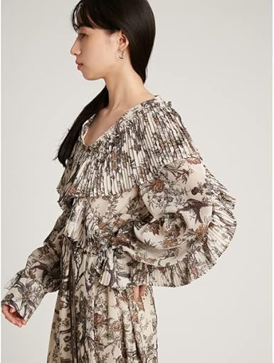 Amazon.co.jp: [スナイデル] ベルト付きプリーツフリルワンピ  