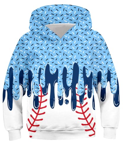 Image of Lovekider Boys Hoodie Kids 3D Print Graphic Pullover Sweatshirt 6-16 Years