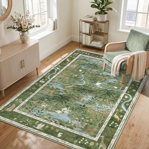 Animal Print Forest Fairy Tale Rug