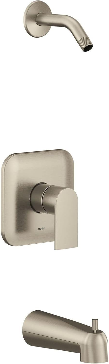 Moen Genta LX M-CORE 2-Series Shower Trim Kit with Handle, Arm and Tub Spout, Valve and Showerhead Required, Matte Black, UT2473NHBL