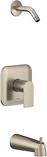 Moen UT2473NHBN Genta LX M-CORE 3-Series 1-Handle Tub and Shower Trim Kit, Valve Required, Brushed Nickel
