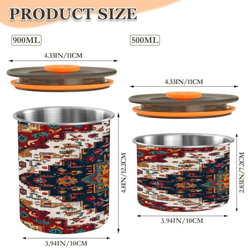 Contenedor de Café con Arte Floral Tradicional 500ml miniatura 2