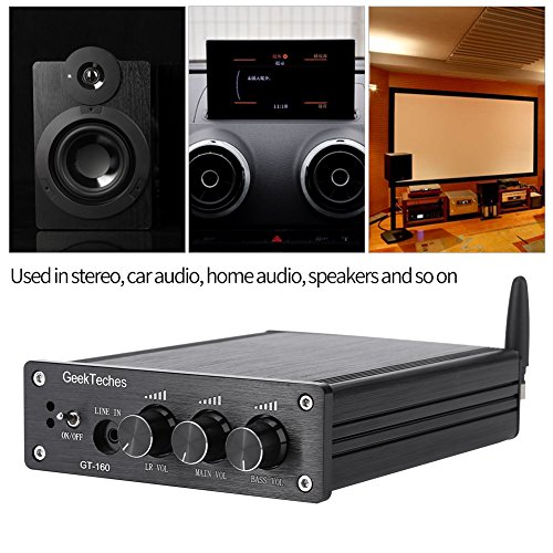 Carte amplificateur de puissance Subwoofer 2 canal 100Wx2 DC12‑24V BT 5