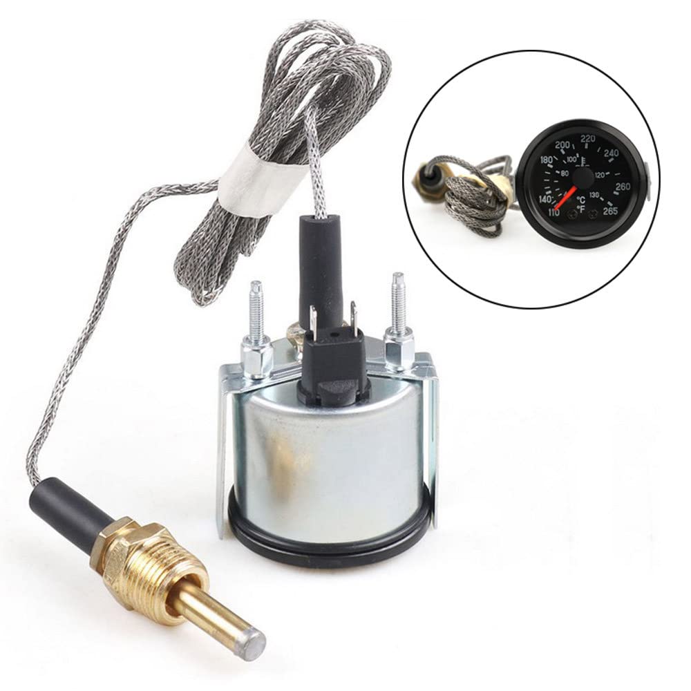 Indicateur de température d'eau pour voiture, 5,1 cm, avec capteur, pour voitures et camions