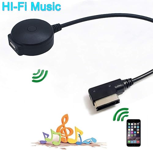Miniatura 6 de Adaptador Bluetooth compatible con Mercedes Benz MMI Puerto Celular Apple iPhone iPod Android Dispositivos Capaces Play HiFi Music