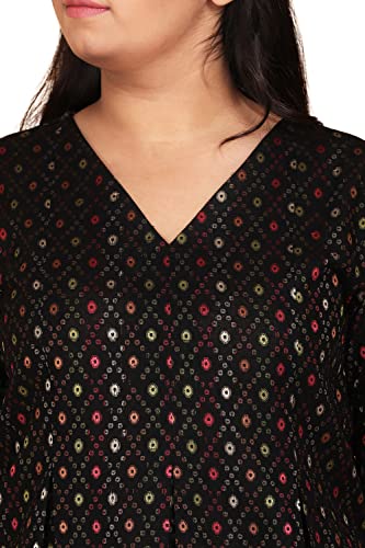 Image of Lastinch Women's Handloom Cotton Black Kurta