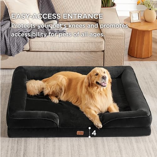 image for Bedsure XXL Orthopedic Dog Bed for Extra Large Dogs - Washable Giant D