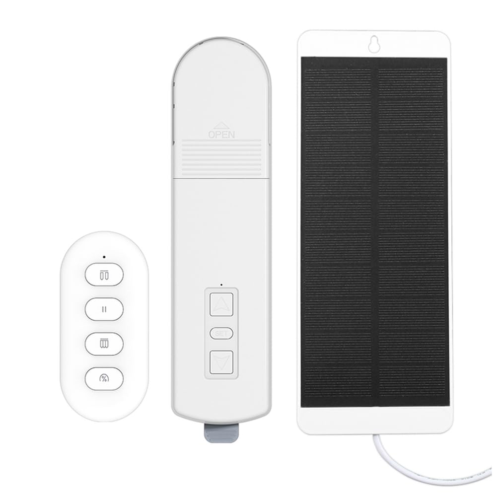 UDSKNV[KSL Tuya Zigbee Smart Electric Curtain Motor Roller Shade Driver with Solar Panel Automatic Control Voice Controll