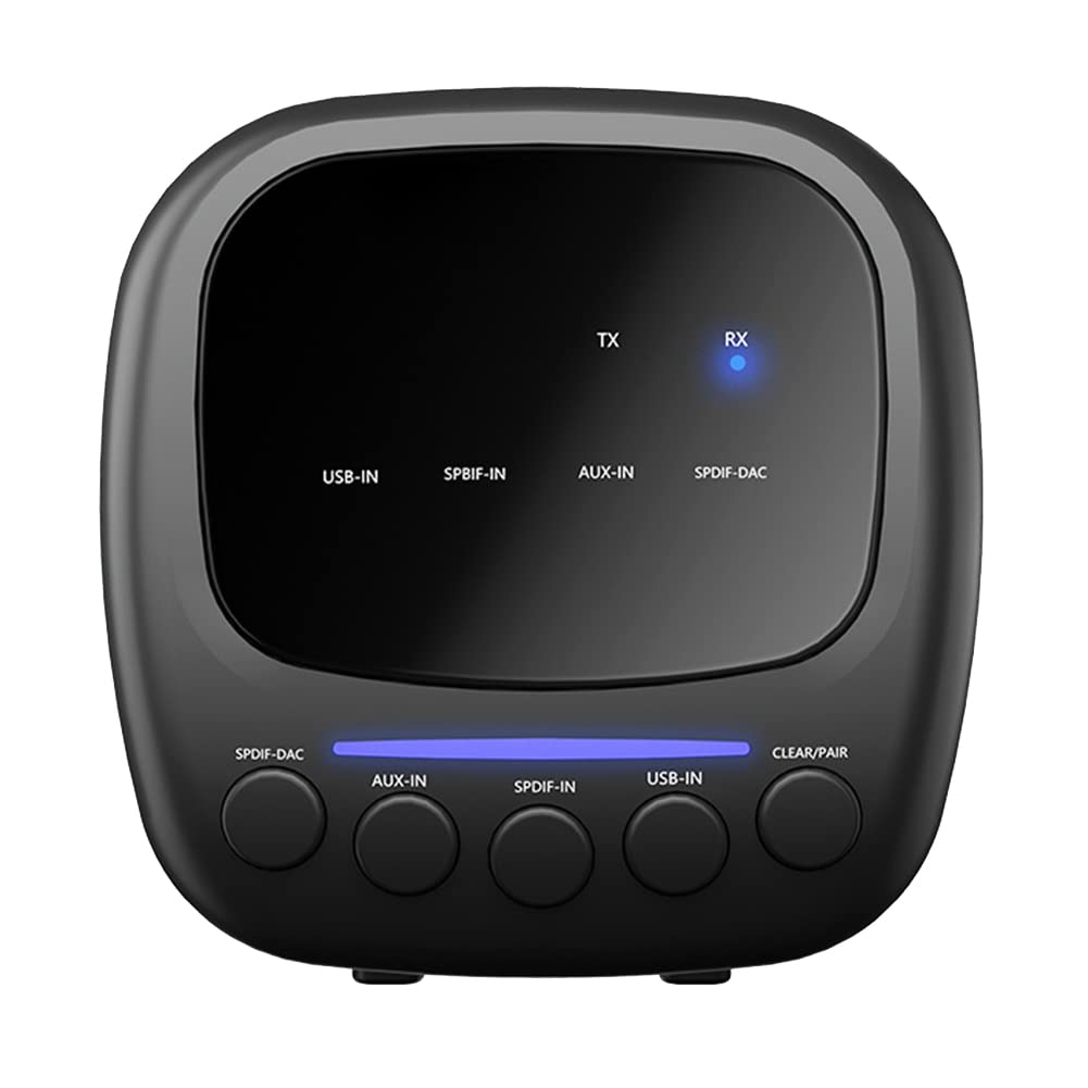 SPDIF Bluetooth 5.2 Audio 3.5Mm Aux Optique StéRéO RéCepteur Transmetteur Adaptateur pour TV Voiture Haut-Parleur Amplificateur