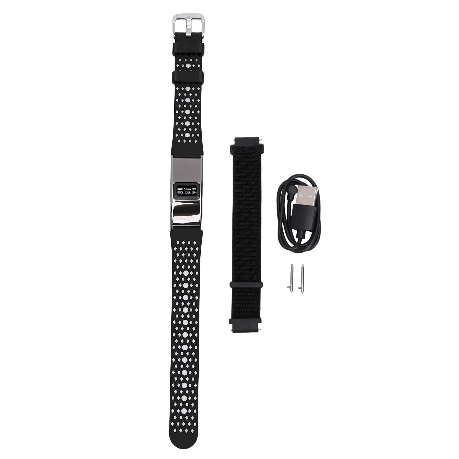 Cuifati Pulsera Inteligente Rastreador de Ejercicios con Monitor de Ritmo Cardíaco Durante el Sueño Seguimiento del Ciclo Menstrual Pantalla HD de 1.47 "más de 100 Modos Deportivos IPX8 (Black)