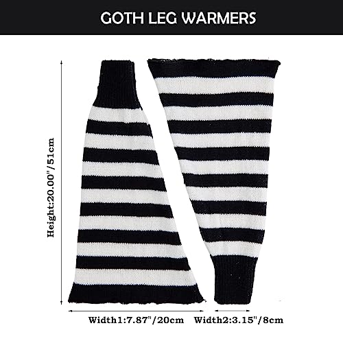 Image of Komorebi Leg Warmers Y2K Kawaii Leg Warmers for Girl Women Cute Knitted Socks Y2K Harajuku Goth Accessories