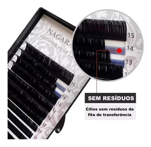 Cílios Nagaraku Premium Mix Postiços Volume Russo Fio A Fio