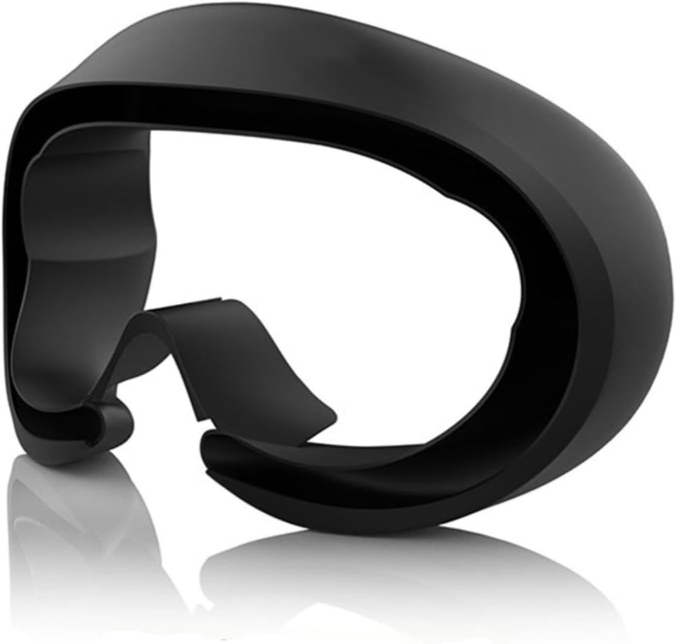 MODJUEGOSilicone Face Cover for PICO 4 &4 Ultra VR Accessories Leakage-Proof Waterproof Sweat-Proof Mask(Black)