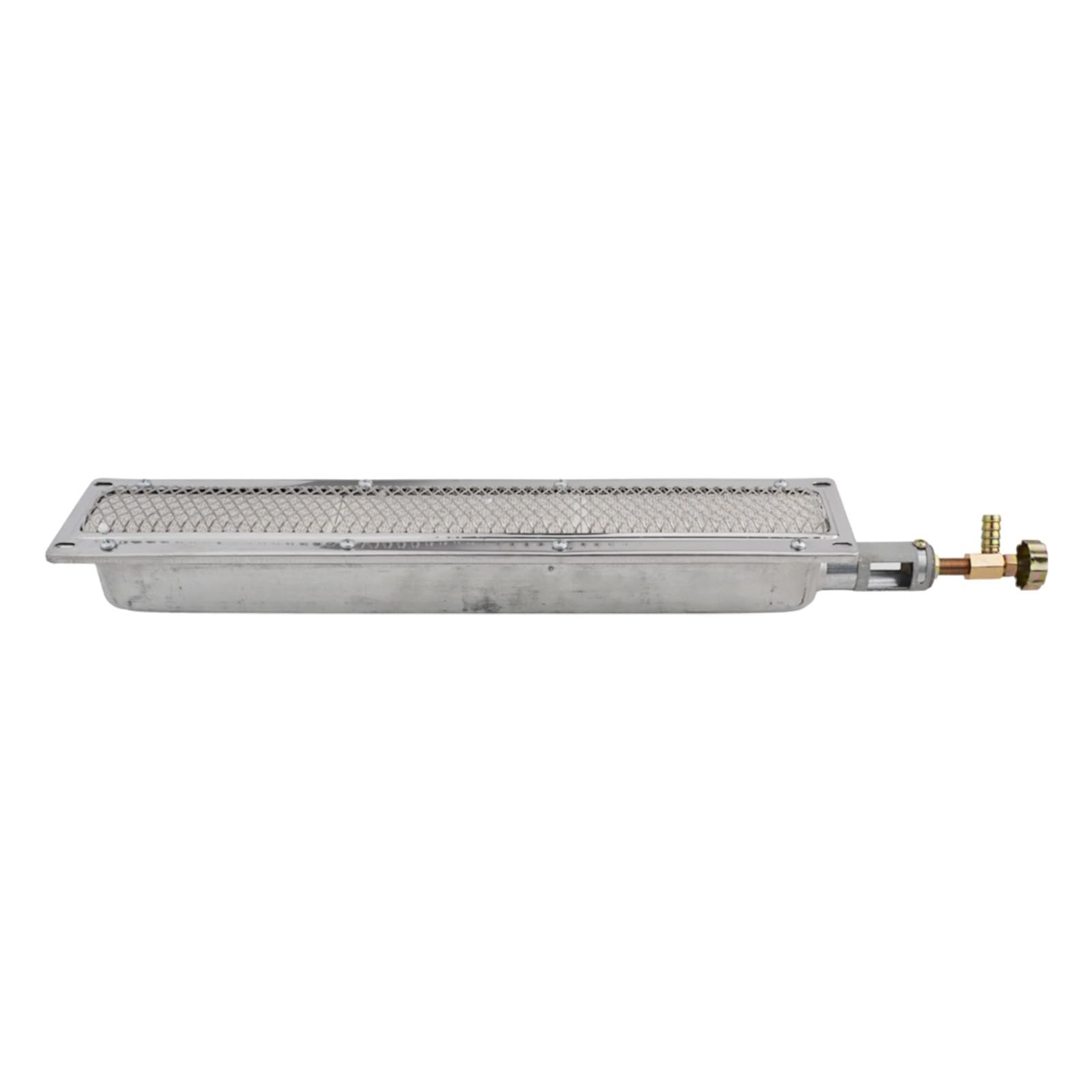 ZYNCUE Parrilla de gas de cerámica infrarroja, quemador lateral de barbacoa de 41 cm, pieza de repuesto de calentador de metal para cocinar al aire libre, deshidratación de alimentos y uso comercial