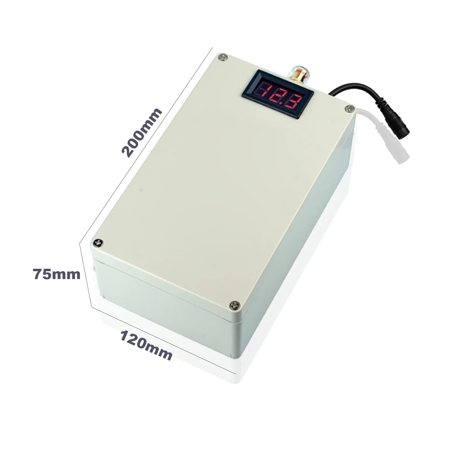 Batería de Litio Recargable de 12 V, 30 000 mAh, 20 000 mAh, CC de 12 V, Gran Capacidad, Salida de Doble Columna de Cobre, con Estuche Impermeable