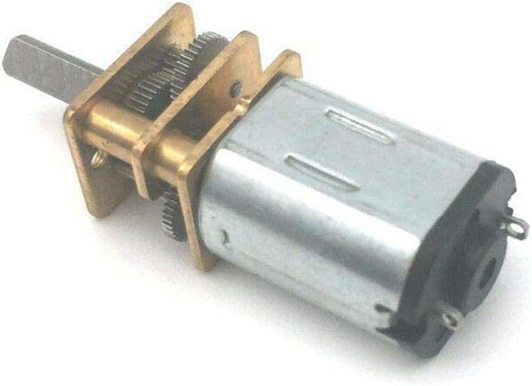 Electric motor 12 V DC 3 V 6 V motor miniature DC gear motor low speed motor 15-1000 rpm gearbox metal gear motor with gear DC motors 15/30/50/60/100/200/300/1000 RPM (DC6 V 200 RPM)