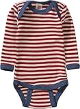 Engel 100% Organic Merino Wool Baby/Kids Bodysuit Long Sleeve (86/92 (12-24 Months), Red...