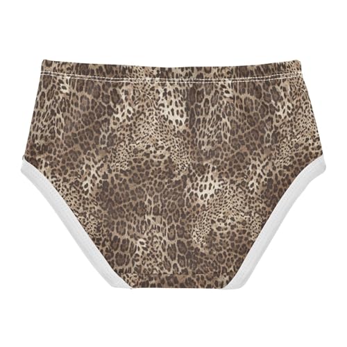 Little Girls' Soft Cotton Underwear Kids Breathable Comfort Leopard Print Panties Briefs Toddler Undies2
