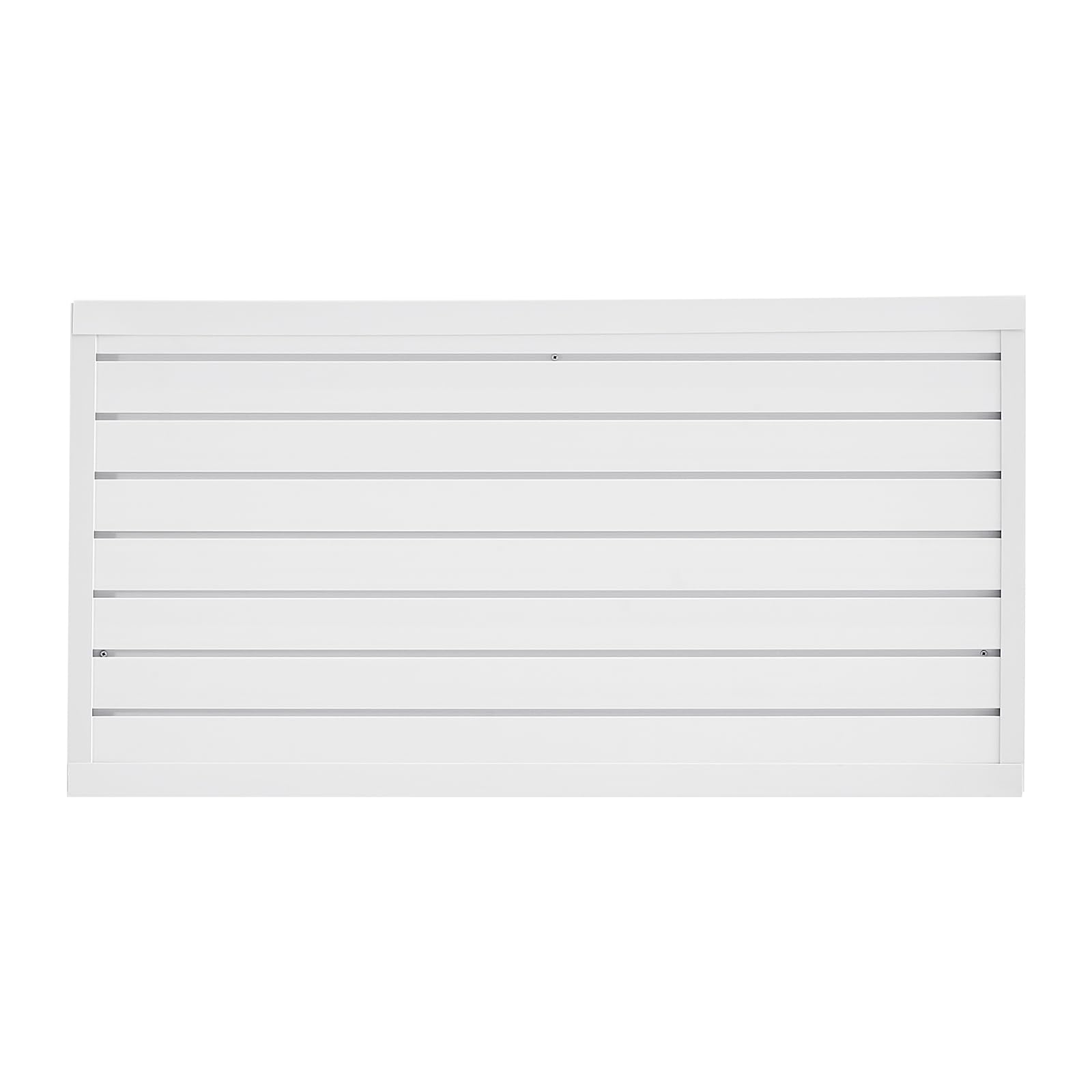 VEVOR Paneles de Pared de Listones 1225 x 645 x 20 mm, Panel de Listones de Garaje de PVC Diseño Modular con Estructura de Acoplamiento y Corte de Bricolaje para Almacenamiento y Exhibición, Blanco