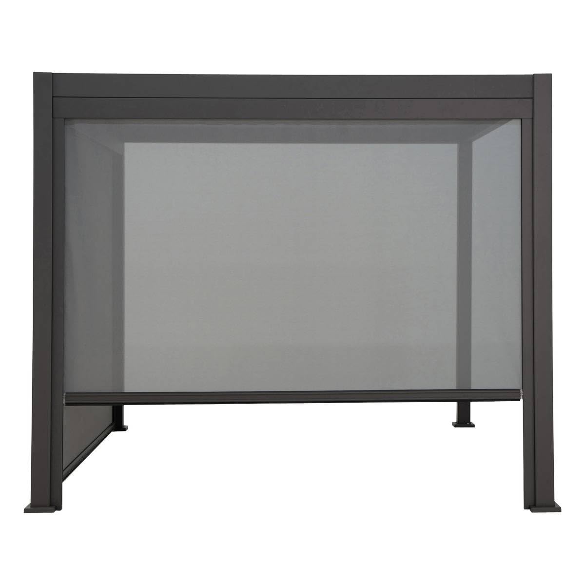 Hespéride - Store pour pergola bioclimatique Evora Grand modèle Ardoise en Aluminium