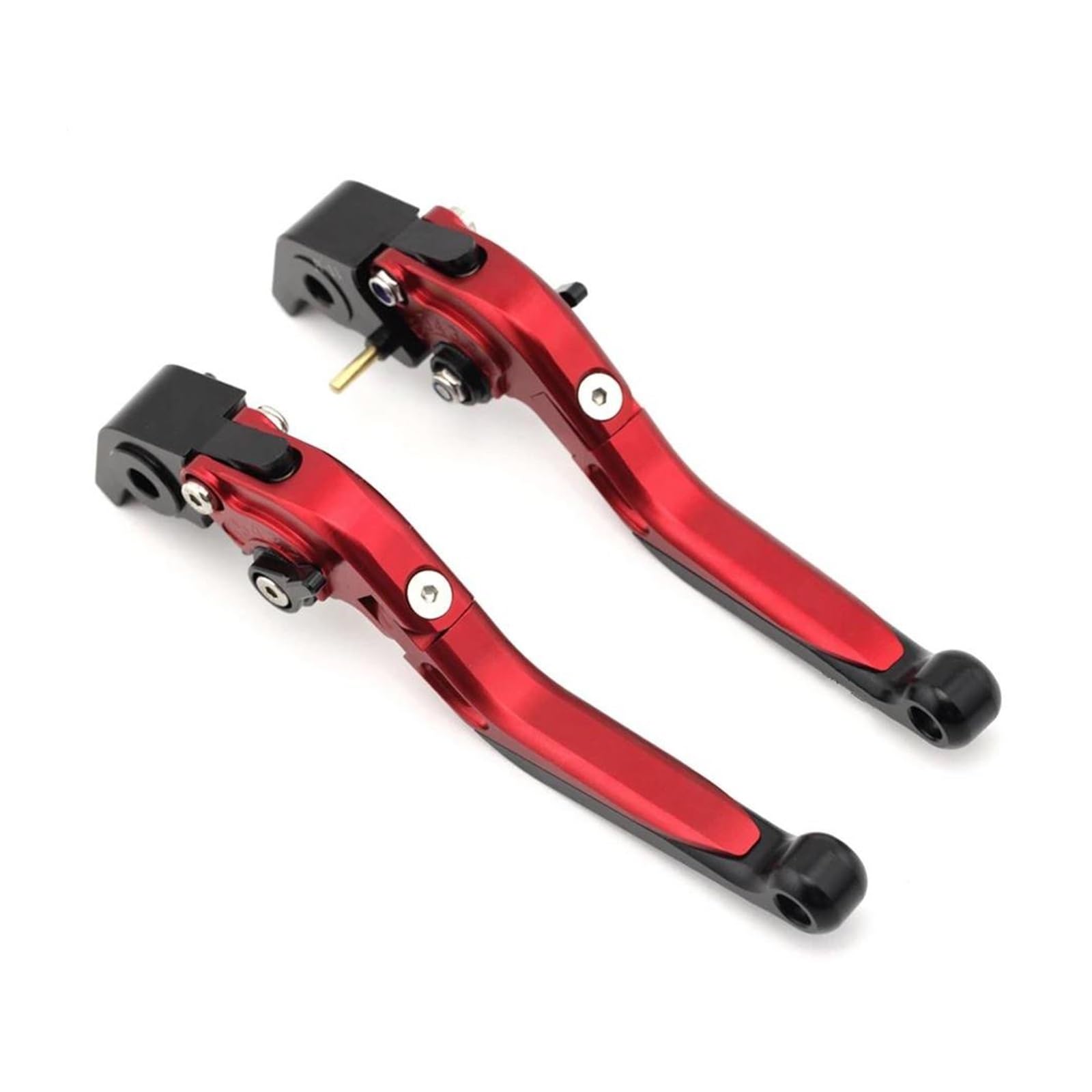Leva frizione freno Leve Freno E Frizione Regolabili Moto Pieghevoli Ed Estensibili Per Ducati Per Monster 937 950 1100 1200 SR Per Hypermotard SP(ROSSO)