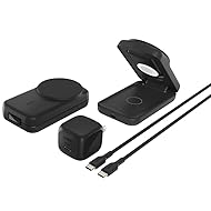 ※Amazon限定の壁紙ダウンロード付きの商品です。【New Qi2 25W 充電器】Qi2 25W 対応デバイスに高速で効率的な充電を提供します。 【コンバーチブルデザイン】スタンドモードとパッドモードに簡単に切り替え可能、フレキシブルに使用できます。コンパクトに折りたたみもできるデザインで、持ち運びも簡単に。 【3-in-1充電】iPhone、Airpods、Applewatch対応を同時充電できるので、ケーブルが散らかる心配なし。 【プレミアム素材でApple製品と調和するデザイン】 プレ...