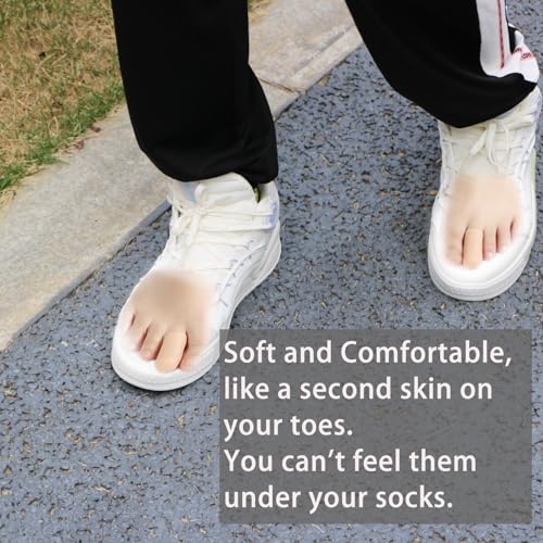 Image of Silicone Big Toe Protectors, Toe Caps Covers Sheeves to Provide Relief from Missing Calluses or Ingrown Toenails, Corns, Blisters, Hammer Toes (Small)