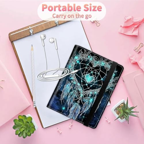 Image of Photo Album 4x6 120 Pockets Photos with Strong Elastic Band, Small Mini Albums Sheet Protector Folder for Photos, Album for Family Wedding Women Men Baby Vacation Gift, Blue Dreamcatcher