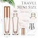 Singhoow 20 Pcs 10 ml Perfume Travel Refillable, Mini Cologne Perfume Bottles Empty, Portable Sprayer for Travel Size Spray Bottle Pocket Glass Spray Bottles Toiletries Sample Dispenser(Multicolor)