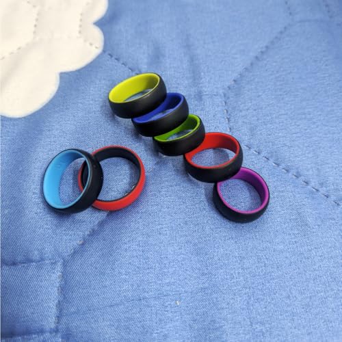 This Too Shall Pass Hebrew Silicone Ring - Comfort Fit, Inspirational Jewelry Waterproof Motivational, Religious, Trendy Ring for Men & Women,US Sizes 6-143