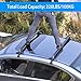 KOCASO Universal Roof Rack,43'' Car Top Roof Rack Cross Bar Luggage Carrier with Anti-Theft Lock,Adjustable Window Frame Roof Bars for Bare Roof Luggage Rack,Sboards,Kayaks,Canoes, Bikes,220LBS Black