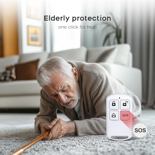 XNY 4G Alarmas para Casa, WiFi Sistema de Alarma Doméstica Inalámbrico con Alerta App, 24 Piezas: Sirena, Detector de Movimiento Inmunitario Mascotas, Sensores de Puertas/Ventanas, Mandos a Distancia - imagen 9