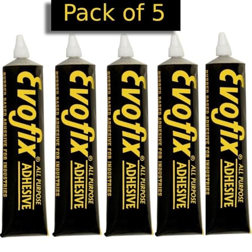 Image of Evofix All-Purpose Adhesive Glue | Strong Bond for Wood, Metal, Plastic, and More | 50ml (Pack of 5)