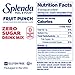 Splenda Peel and Pour Zero Calorie Drink Mix, Naturally Flavored Sugar Free Concentrate, 6 Multi Serve Liquid Pitcher Pods (Fruit Punch)