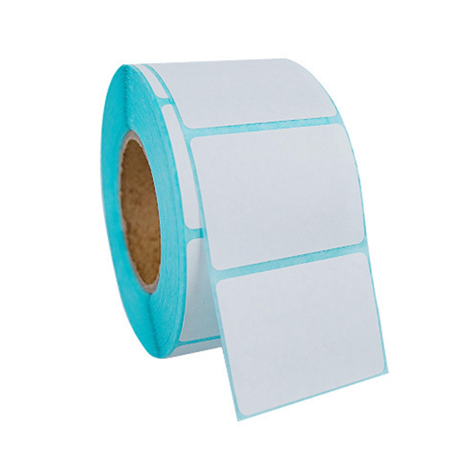 Tsophreniq 800Pcs Adhesive Thermal Label Oil and Water Resistant Food White Address for Barcode Packaging Thermal Paper Rolls