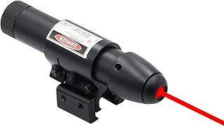 Powerful Red Laser Dot Sight, Military Tactical Hungting Red Laser Scope, Red Laser Aiming Sightarrel Mount & Pressure Switch - Higoo