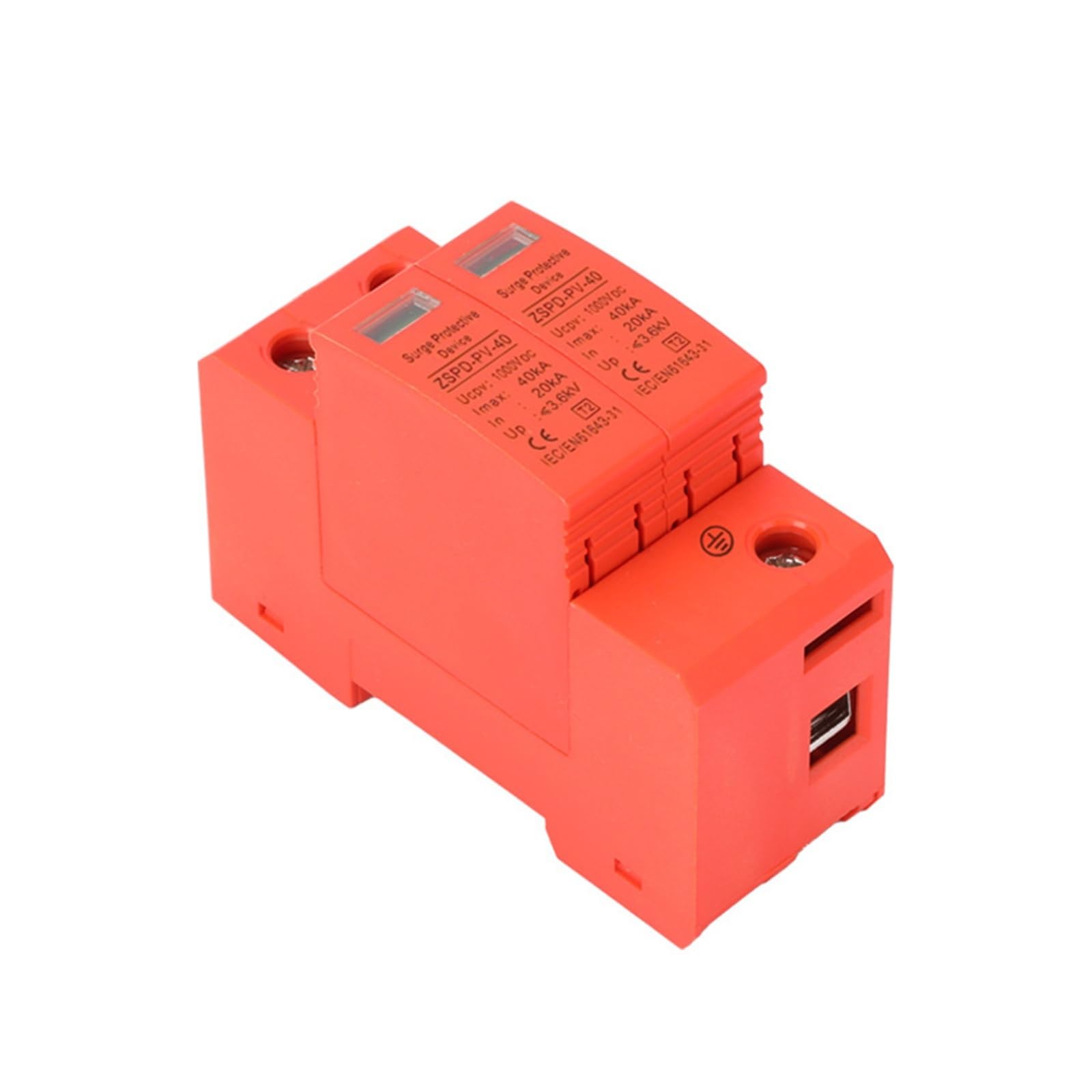 Parafoudre à la Maison à C.A. du Protecteur 2P 20KA/40KA 500V for la Protection d'alimentation d'énergie
