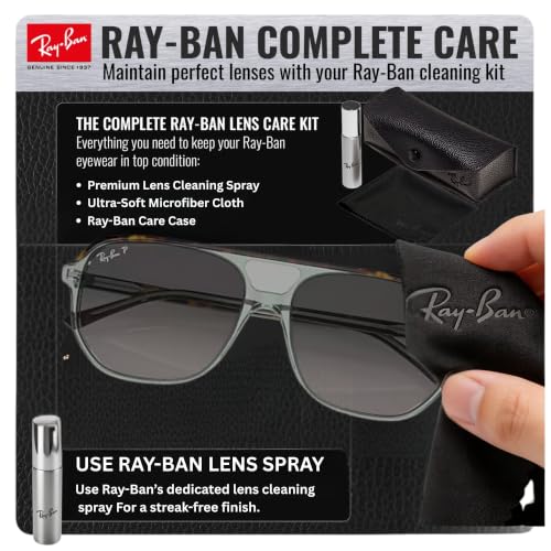 Image of Ray-Ban RB2205 BILL ONE Square-Round Sunglasses with Official Eyewear Kit