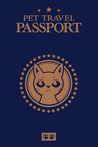 Pet Passport &amp; Medical Record for Pet Health and Travel: Pet Health &amp; Vaccine Track Journal Notebook, Health Log Book, Vaccination Reminder, ... Dogs Puppies (Passport size 4x6 inches)