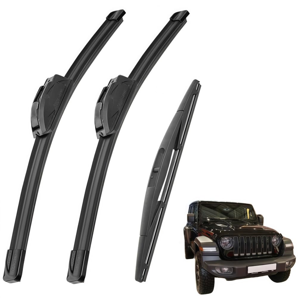 ocpcrn Car Windshield Wiper Blades for Jeep Wrangler JL (2019),Premium All-Season Windshield Wiper Blades,Replacement Wiper Blades,Stable and Quiet