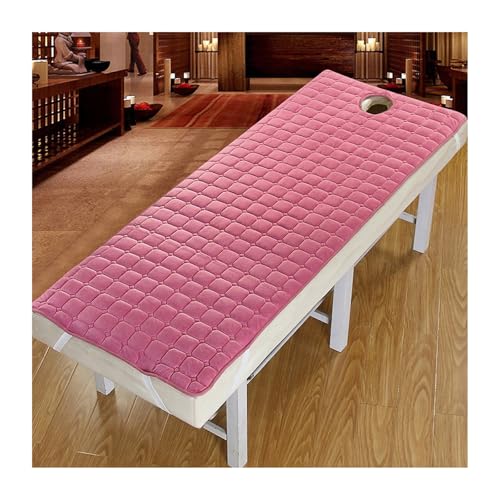 HDSDVNON Almohadilla Gruesa For Mesa De Masajes De SPA con Orificio For La Cara: Cubrecolchón con Banda Elástica Antideslizante For Cama O Mesa, Diseño De Cabezal(G,R80x180cm)