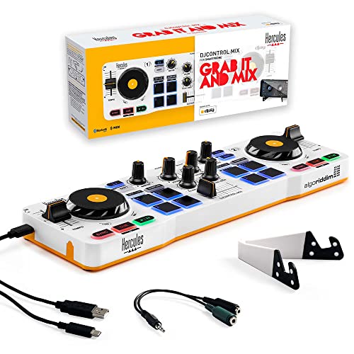 Hercules DJControl Mix DJ Software Controller with Algoriddim Djay App Bundle with Hercules HDP DJ45 Closed-Back, Over-Ear DJ Headphones - Thumbnail 6