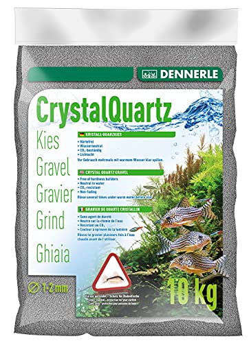 Dennerle Aquarienkies Schiefergrau 10 kg - Bodengrund für Aquarien - Körnung 1-2 mm