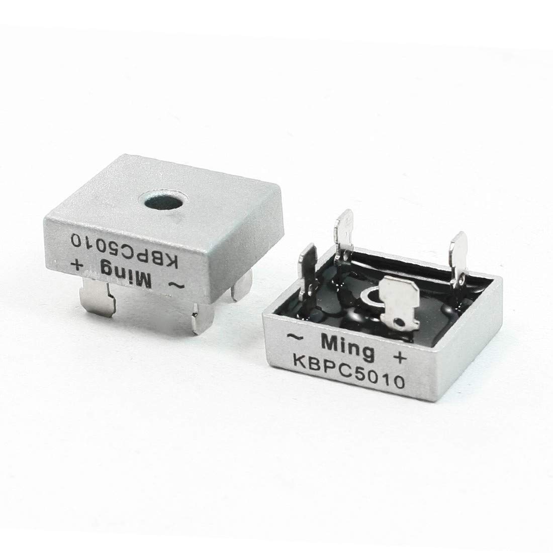 New Lon0167 2 Pcs Ming KBPC5010 4 Pin 1000V 50A Bridge Rectifier(2 Stück Ming KBPC5010 4 Pins 1000 ν 50A Brückengleichrichter
