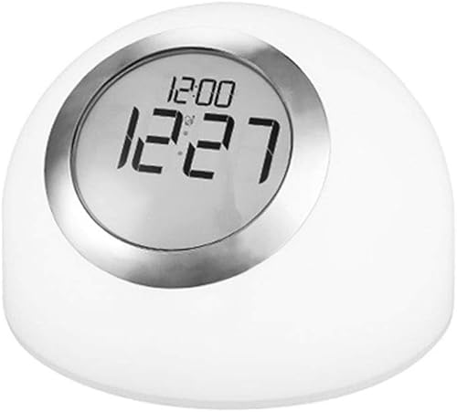 GIUIN Reloj de mesa para decoración Reloj Despertador Infantil Despertador Perezoso Reloj Digital Tiene 7 Cambio De Color Reloj Despertador Función